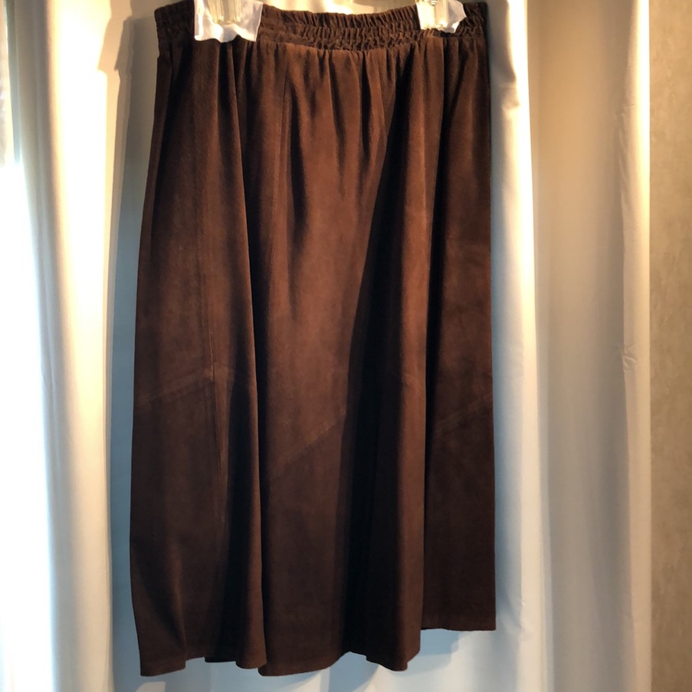 Vintage Pia Rucci Suede Leather Skirt - Picture 4 of 11